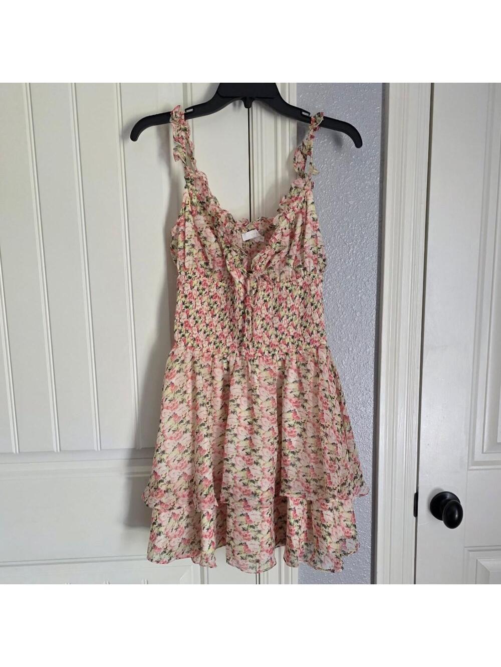 Lush Women's Pink and Multi Dress